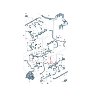 AUDI Q5 FY Fuel Line 059130312BG ORIGINAL