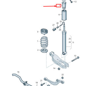 AUDI Q8 4MN Rear Strut Damper Dust Cover Boot 4M0512131A ORIGINAL