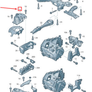 AUDI A1 MK1 Engine Mounting 6R0199167Q ORIGINAL