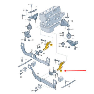 Audi A4 B7 engine support 8E0199343N new original