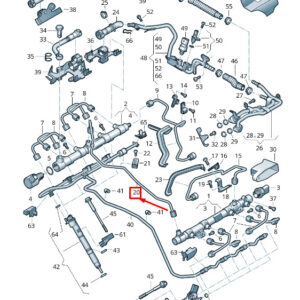 AUDI Q7 4M Fuel Line 057130310S ORIGINAL