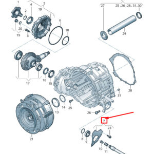 AUDI Q5 FY Left Axle Differential Cover 0B6409131B ORIGINAL