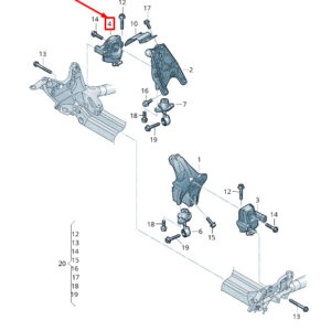 AUDI A4 Avant B9 Right Engine Mounting 8W0199372CS ORIGINAL