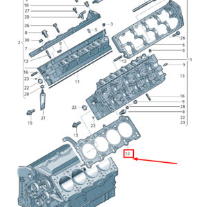 AUDI Q7 4L Cylinder Head Gasket 057103383JG ORIGINAL