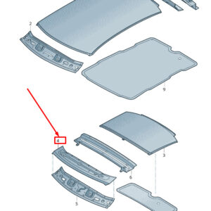 AUDI Q2 GA Upper Front Roof Frame 81A817519 ORIGINAL