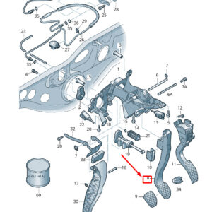 AUDI A6 Avant C6 Brake Pedal 4F1721140B ORIGINAL