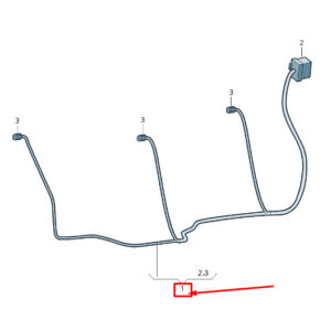 AUDI E-TRON GEN Rear Seat Belt Warning System Harness 4KE971365L ORIGINAL