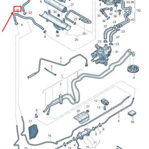 AUDI A6 Avant C6 Fuel Return Hose 4F0201216AA ORIGINAL