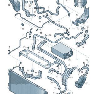 AUDI E-TRON GEN Engine Coolant Hose 4KR121081A ORIGINAL