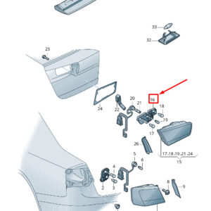 AUDI A6 Avant C7 Rear Right Bulb Carrier 4G5945222A ORIGINAL
