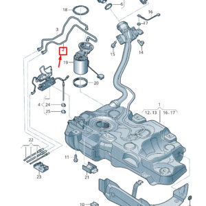 AUDI Q2 GA Fuel Return Line 5Q0201294G ORIGINAL