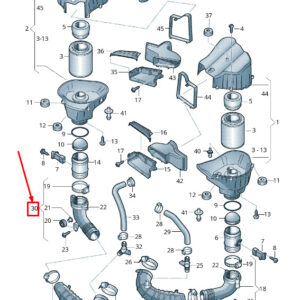AUDI A8 4H Right Lower Engine Air Pipe 4H0129629B ORIGINAL