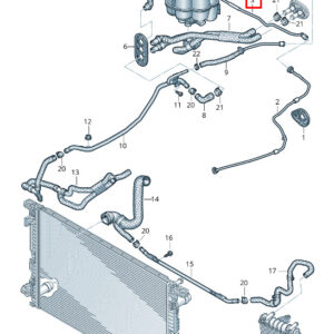 AUDI A4 Avant B9 Engine Breather Line 8W1121081AR ORIGINAL