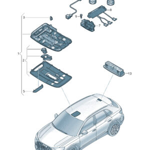 AUDI Q3 F3 Sportback Right Navigation Microphone 4M2035711BEP5 ORIGINAL