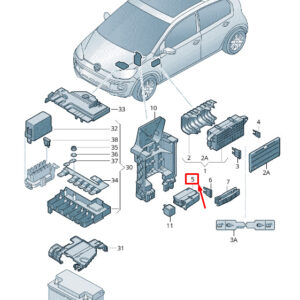 AUDI A4 Avant B9 Fuse Holder 4F1941824 ORIGINAL