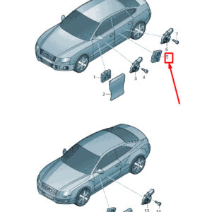 AUDI A4 B8 Rear Right Door Control Unit 8T0959795Q ORIGINAL