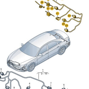 AUDI A8 D5 Rear Parking Sensor Wiring Set 4N0971104AE ORIGINAL