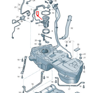 AUDI Q5 FY Fuel Return Line 80A201227A ORIGINAL