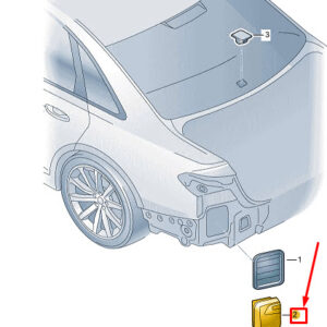 AUDI A8 D5 Rear Right Quarter Vent Grille Cover 4N0819302A ORIGINAL