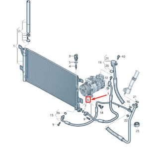 AUDI A6 C8 A/C Refrigerant Line 4K0816721DF ORIGINAL