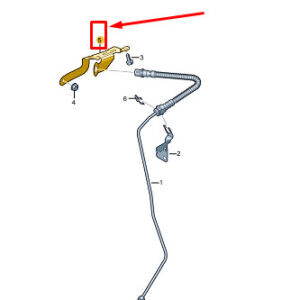 AUDI E-TRON GT Front Left Brake Hose Retainer 9J1611845A ORIGINAL