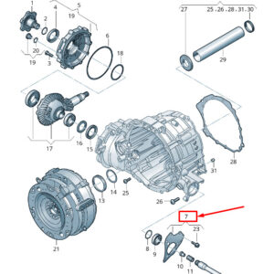 AUDI Q7 4M Left Axle Differential Cover 0B6409131 ORIGINAL