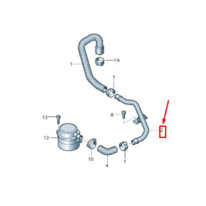 AUDI A4 Avant B8 Engine Breather Pipe 059103227M ORIGINAL