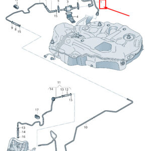 AUDI A4 Avant B9 Fuel Line 8W0261238A ORIGINAL