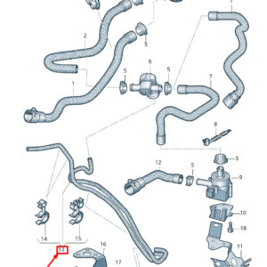 AUDI A4 Allroad B8 Engine Vacuum Hose 8K0820620B ORIGINAL