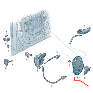 AUDI Q7 4M Front Left Door Inner Panel Cover 4M0837915A ORIGINAL