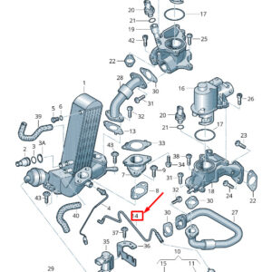 AUDI A8 4H Engine Vacuum Hose 7L6133798AE ORIGINAL