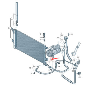 AUDI A6 C8 A/C Refrigerant Line 4K0816721EG ORIGINAL