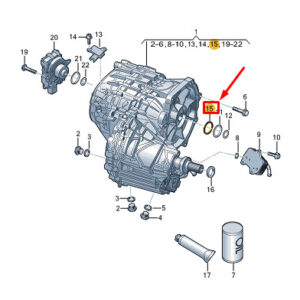 AUDI E-TRON GT Engine Shaft Oil Seal 0ME311109B ORIGINAL