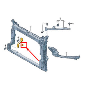 AUDI A1 GB Front Lock Carrier Support 82A805216 ORIGINAL