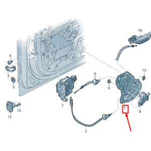 AUDI A8 4N Front Right Door Inner Panel Cover 4N0837916A ORIGINAL