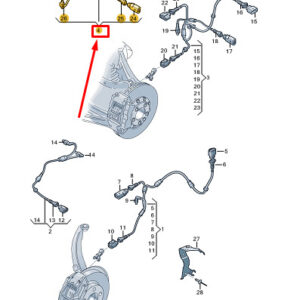 AUDI E-TRON GT Rear Speed Sensor Wiring Harness 9J1971289C ORIGINAL