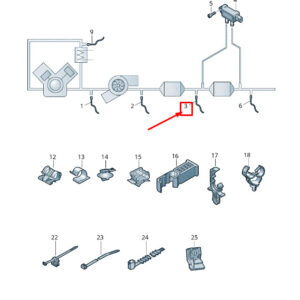AUDI A4 Avant B9 Lambda Oxygen Sensor 8W0906262N ORIGINAL