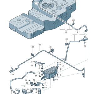 AUDI Q5 8R Breather Line 8R0201997S ORIGINAL
