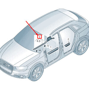 AUDI Q3 8U Rear Right Inner Sill Trim Strip 8U08539064PK ORIGINAL