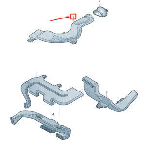 AUDI Q3 F3 Engine Air Guide 5QF819902A ORIGINAL