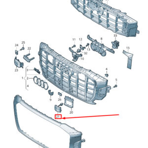 AUDI Q7 4M Left Radiator Grille Flap 4M8853631 T94 4M8853631T94 ORIGINAL