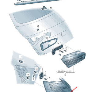AUDI A3 Sportback 8V Rear Left Taillight 8V3945095C ORIGINAL