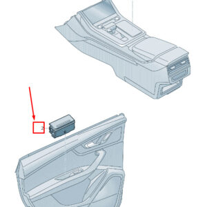 AUDI A7 Sportback 4G Rear Right Door Ashtray 4G8857405AGB7 ORIGINAL