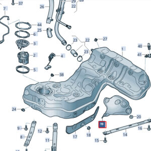 AUDI A8 4N Rear Fuel Tank Guard Plate 4N0201783 ORIGINAL