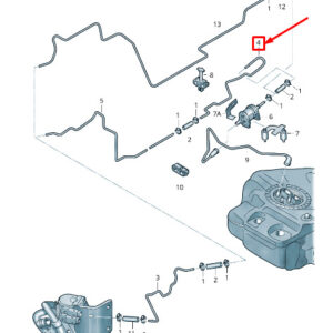 AUDI A4 Avant B8 Fuel Line 8K0261191AC ORIGINAL