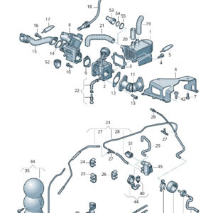 AUDI A4 Avant B8 Vacuum System Vacuum Hose 059131055A ORIGINAL