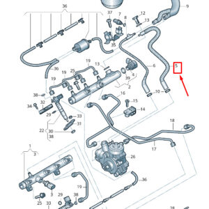 AUDI A5 Sportback 8T Fuel Line 059130297M ORIGINAL