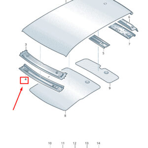 AUDI E-TRON GEN Front Inner Roof Frame 4KE817981 ORIGINAL