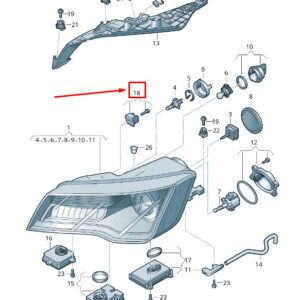 AUDI RS7 Sportback 4G Headlight Cover Retainer Repair Set 4G8998121 ORIGINAL