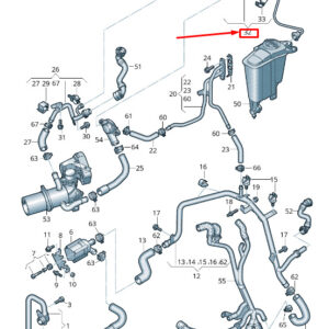 AUDI A6 Avant C7 Rear Engine Breather Line 4G0121081EL ORIGINAL